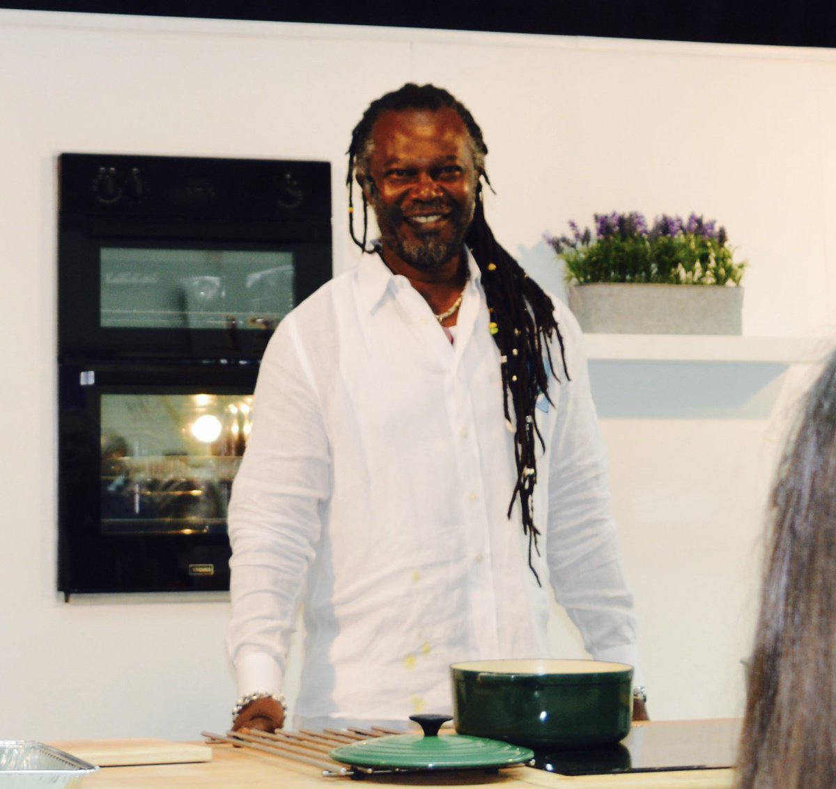 lclarkecouk's tweet photo. The fabulous Levi Roots put some music in my food this weekend https://t.co/gUr6gs1ZlT @FestivalPlace @levirootsmusic https://t.co/1lg4GAtudX