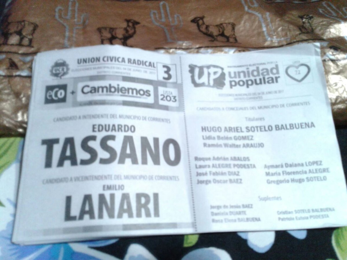 fernandez_lucfa's tweet photo. La hipocresía se apoderó definitivamente de Lozano, Godoy y Degennaro. Corrientes, boleta impresa: UP con Cambiemos. Estos tres con Macri. https://t.co/Vf4cdKMvj5