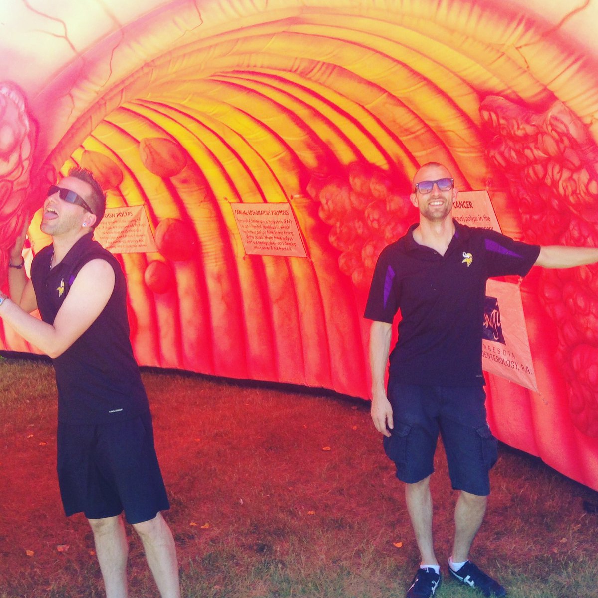 IngsterMrktg's tweet photo. Sunday funday at the #supercolon at #harrietisland for #takestepsforcrohnsandcolitis @vikings @CCFA_MN https://t.co/6pygppg0cb