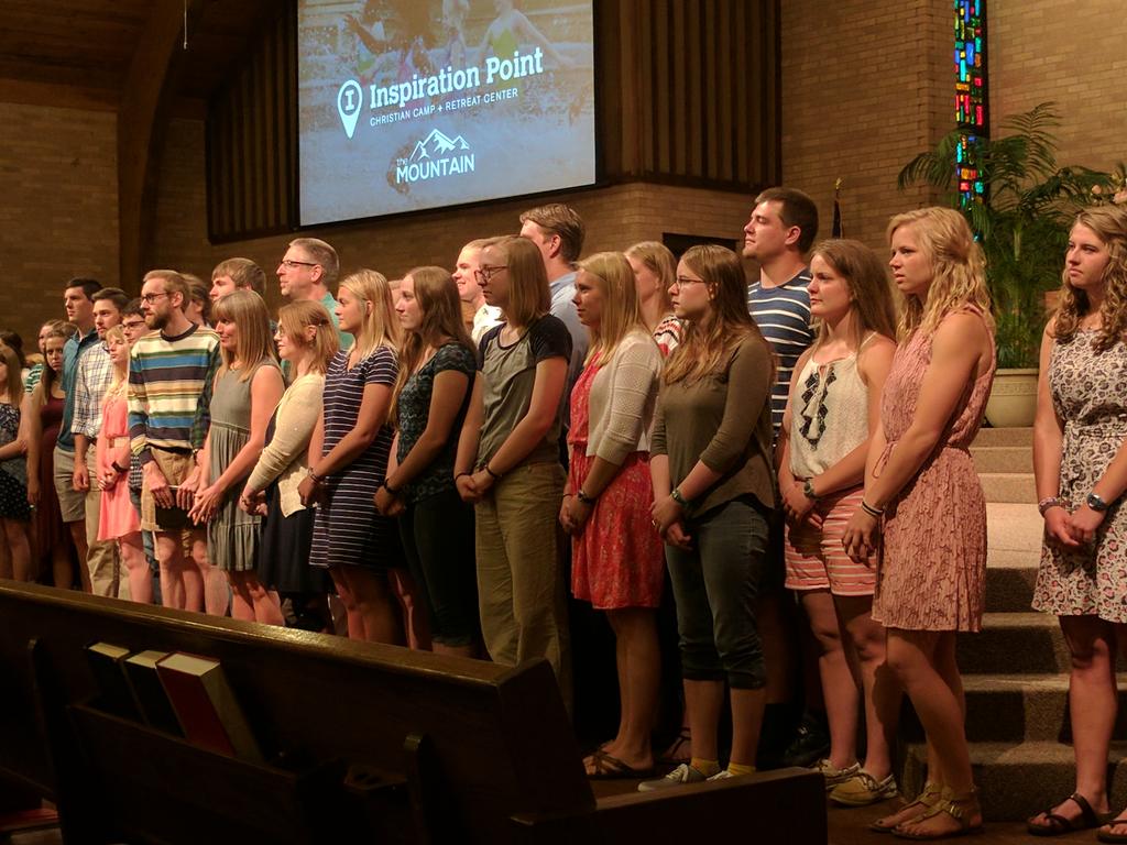 mybethelnews's tweet photo. Commissioning @ipoint63 summer staff this morning! What a blessing Inspiration Point has been for many at Bethel. #powerofcamp https://t.co/tMhH8oKBxk