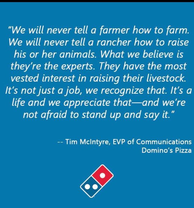 mcpherson05's tweet image. Respect to @dominos #farmersfeedcities