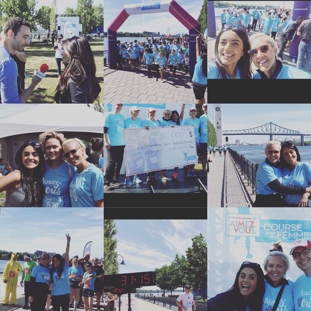 Check. Wow. 180k$ amassés pour la Fondation de l'hôpital Gén de Mtl. ✌🏽aux coureurs qui ont fait d'1 pierre 2 coups. #PHARMAPRIXAIMEZVOUS
