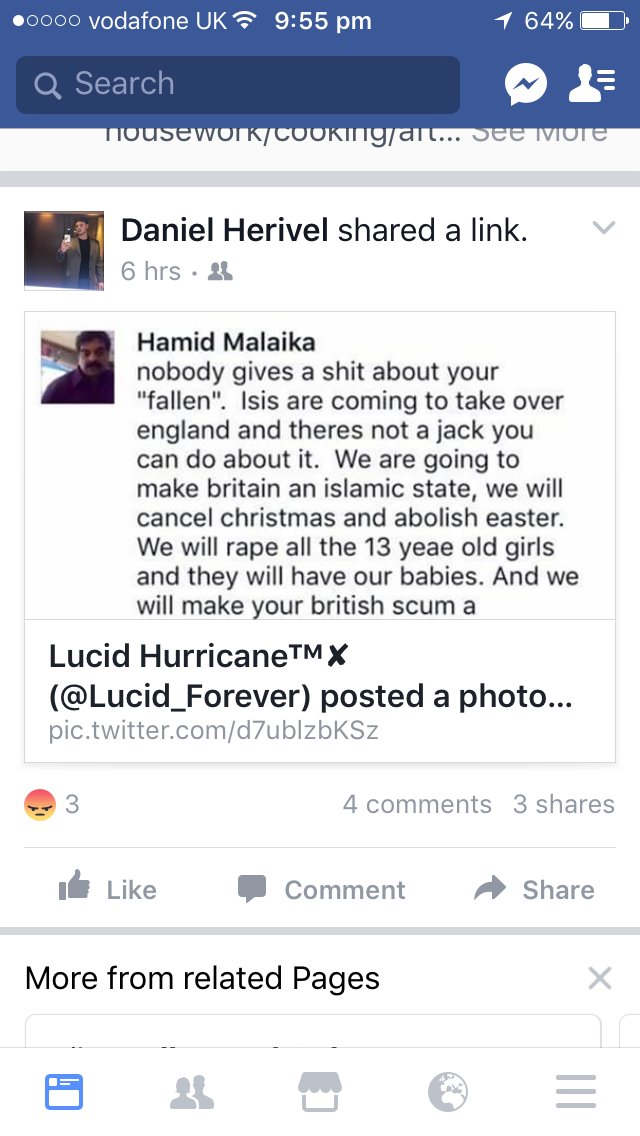lj210976's tweet photo. Hamid Malaika show your face and back up your fucked up views. https://t.co/taZPqUYmFh