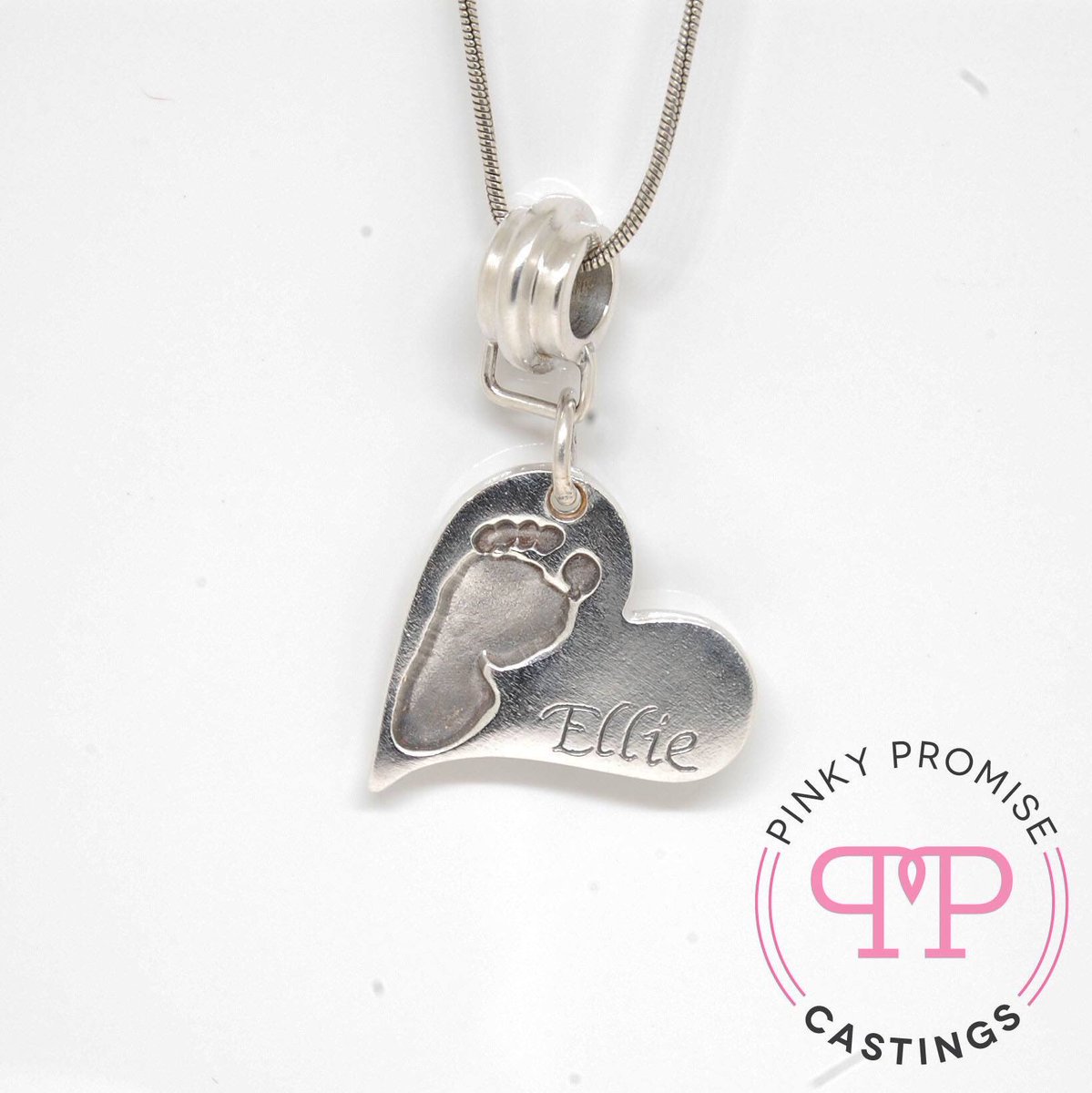 PPcastings's tweet photo. This footprint pendant/charm was delivered today, fitted with a bead carrier.

#footprint #pendant #charm #silver #heart #beadcarrier https://t.co/2aalzGcrM9