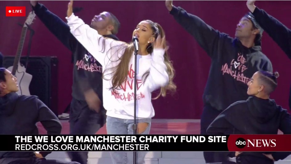 ABC's tweet photo. NEW: Red Cross UK tells @AP the organization has raised around $9 million from #OneLoveManchester concert so far https://t.co/hyoQ0yu16u https://t.co/d7G0WBvyzy