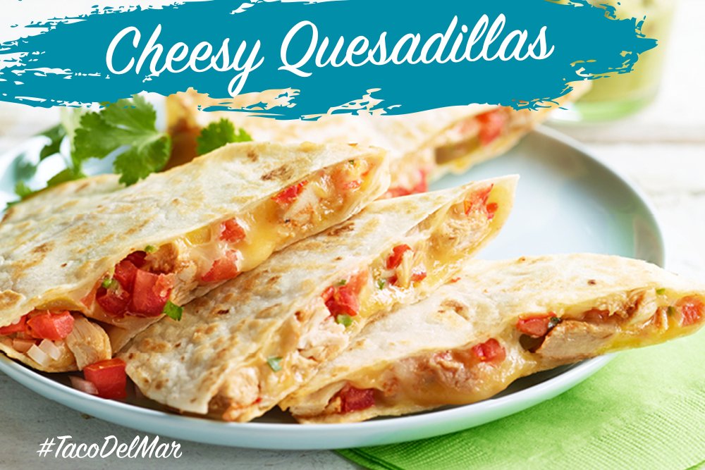 Say #CHEESE! You know, as in cheese quesidilla. We got you covered on  #CheeseDay #TacoDelMar