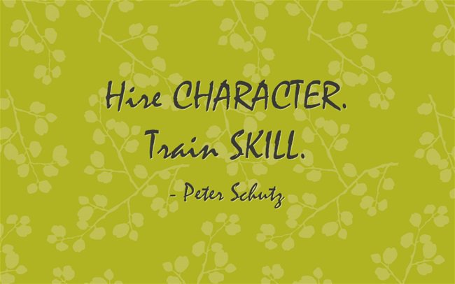 When interviewing for a new job or conducting interviews #charactercounts