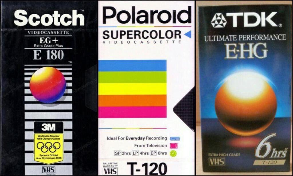 IL0VEthe80s's tweet image. Do you remember using these exact video tapes?