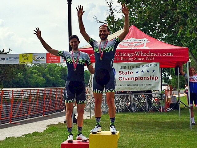 burnhamracing's tweet photo. Today was a good day at the criteriumAF office. 1st 30/40+ (1 &amp; 2 for Illinois 30+), 2nd women's 30+, 3rd 3/4. #alwaysRoad TY #cobbpark https://t.co/Wbl7nVXxUM