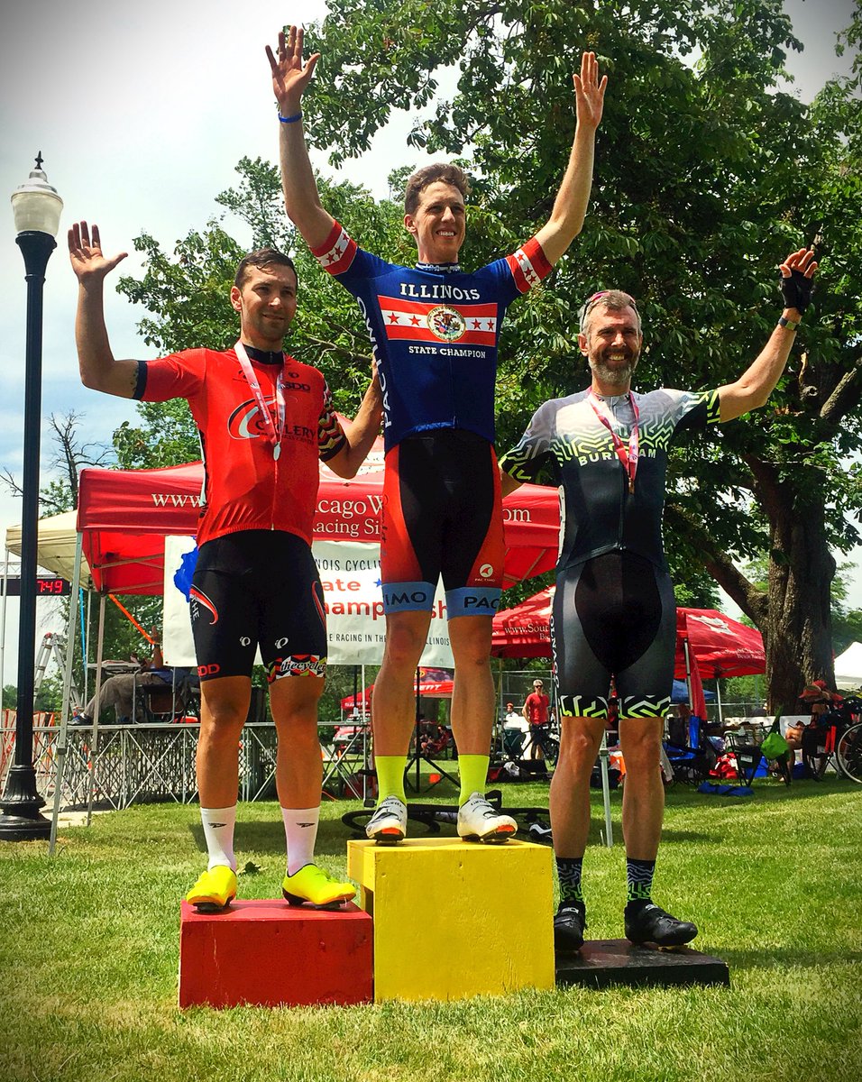 burnhamracing's tweet photo. Today was a good day at the criteriumAF office. 1st 30/40+ (1 &amp; 2 for Illinois 30+), 2nd women's 30+, 3rd 3/4. #alwaysRoad TY #cobbpark https://t.co/Wbl7nVXxUM