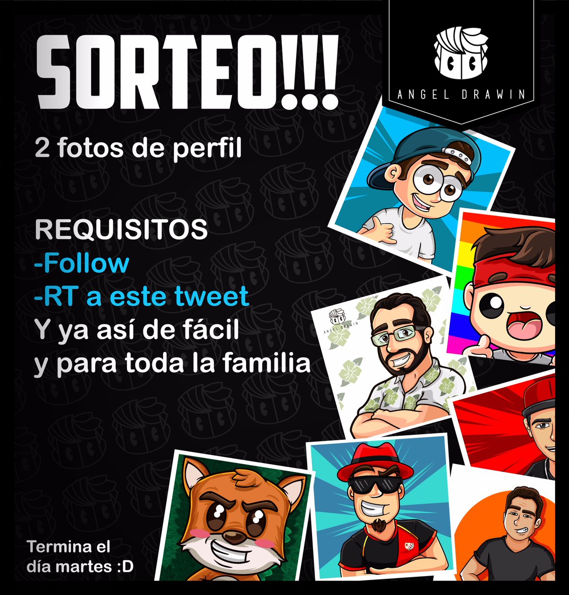 SoyAngelDrawin's tweet photo. Tenemos SORTEO!!
Fácil y para toda la familia :D
RT+ Follow https://t.co/PedGcMM9Wv