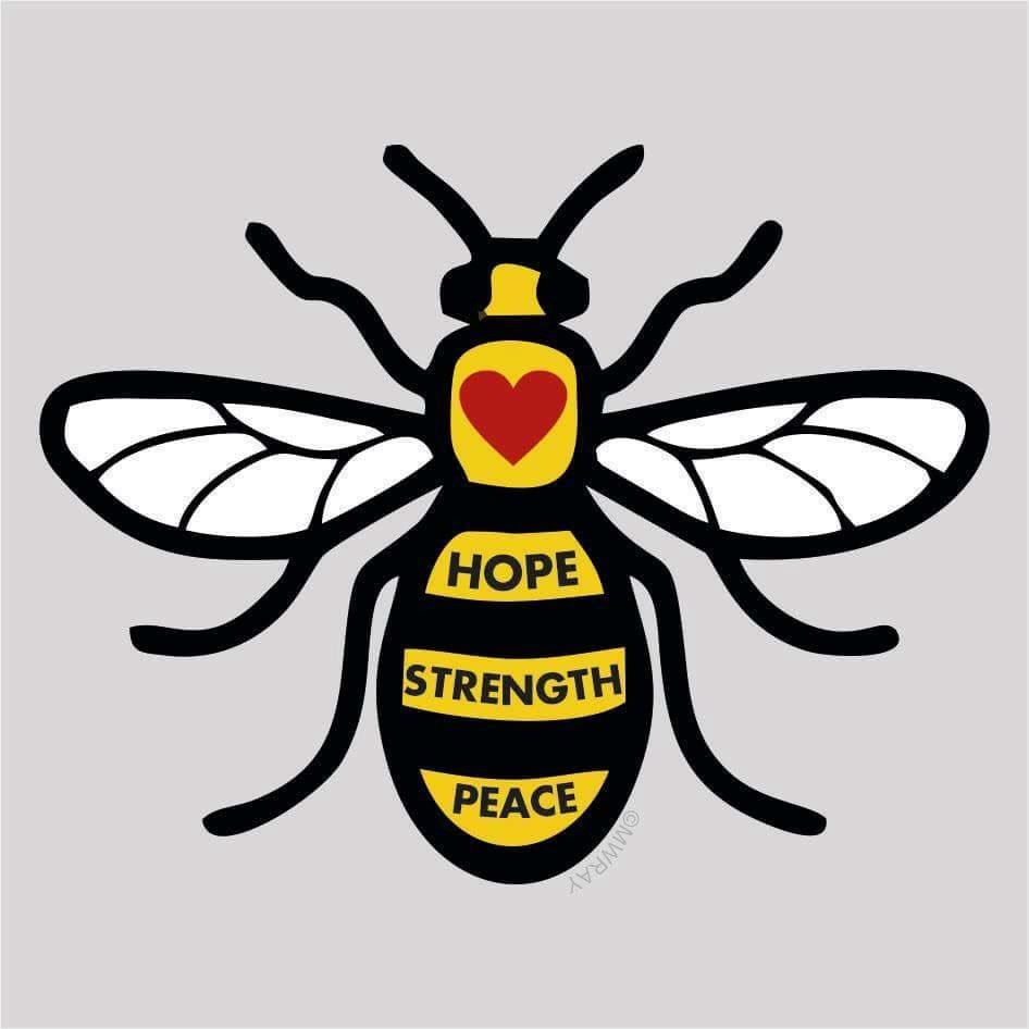 beewithflowers's tweet photo. #OneLoveManchester spread the bee and make it swarm 🐝 https://t.co/LuyloD17v5