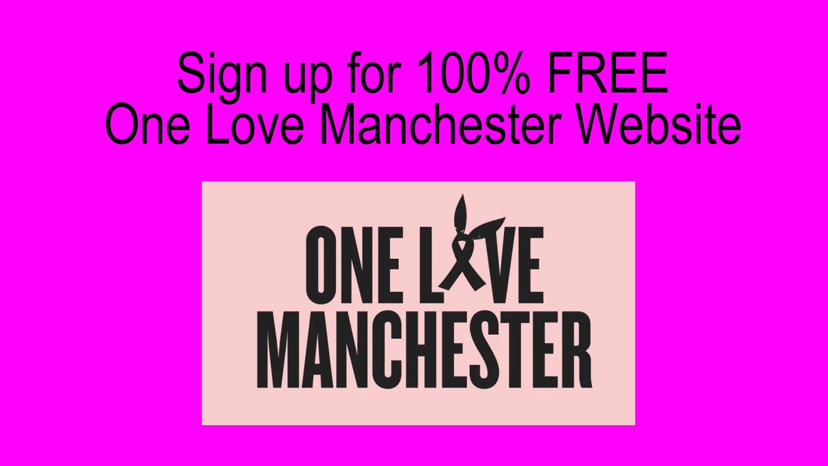 eHasselrack's tweet photo. #onelovemanchester Show your support Create and signup for a FREE One Love Manchester Tribute Website https://t.co/p8uJq83sGh https://t.co/6SEhbTewKJ