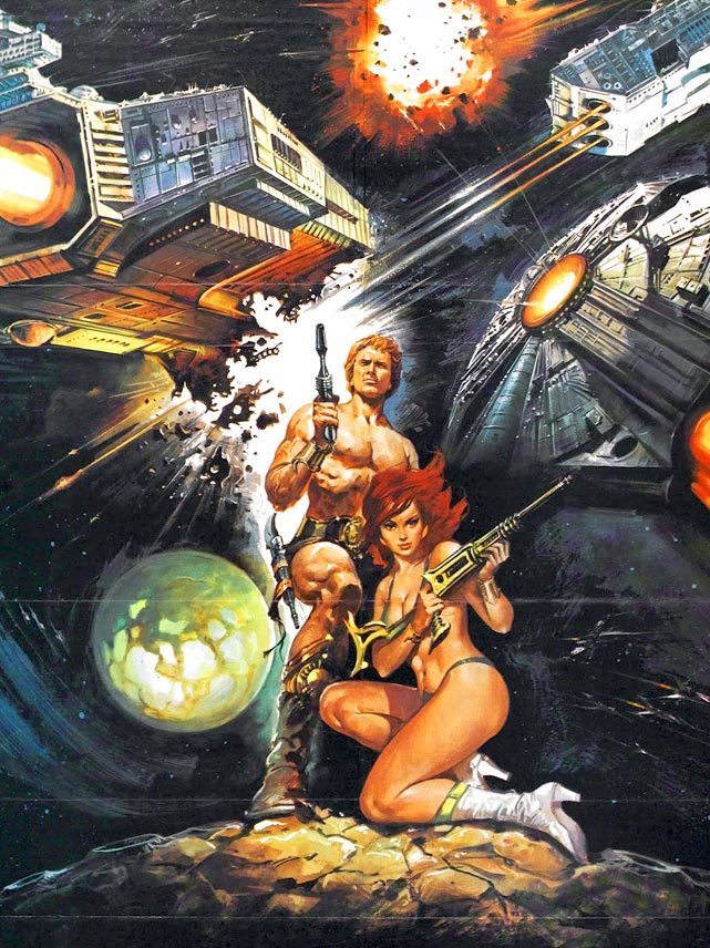 70sscifiart's tweet photo. bulletride-actionwear:

70s sci-fi - “Star Crash” (1978) https://t.co/Zfh9uhNdeZ https://t.co/q0vjwbav5A