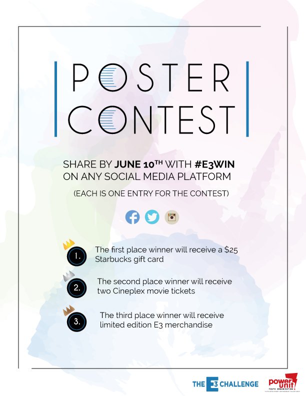 Retweet or use #E3WIN for a chance to win a $25 Starbucks gift card or other cool prizes🎊🎉
Contest ends June 10