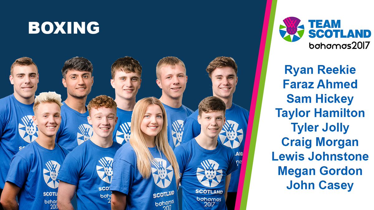 Team_Scotland's tweet image. Nine boxers set to fly the flag for Team Scotland @Bahamas2017Cyg  - check out their full athlete profiles at: teamscotland.scot/the-team/athle…