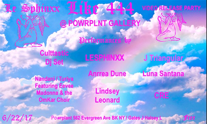 LESPHINXX's tweet photo. #LESPHINXX #Like444 #vid release party @POWRPLNT 6/22/17 https://t.co/CQ9tsqTPHo