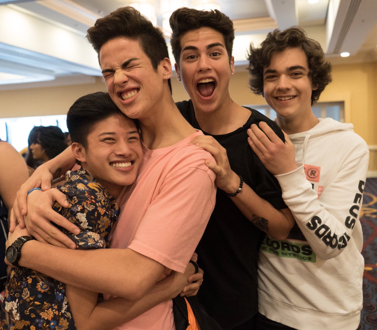 DaveTheWaundr's tweet photo. #PressPlaySF 

There's almost too much happiness in this pic! 
@TheJuarezTwins @_alexanderstew https://t.co/JgnpmFSg2x