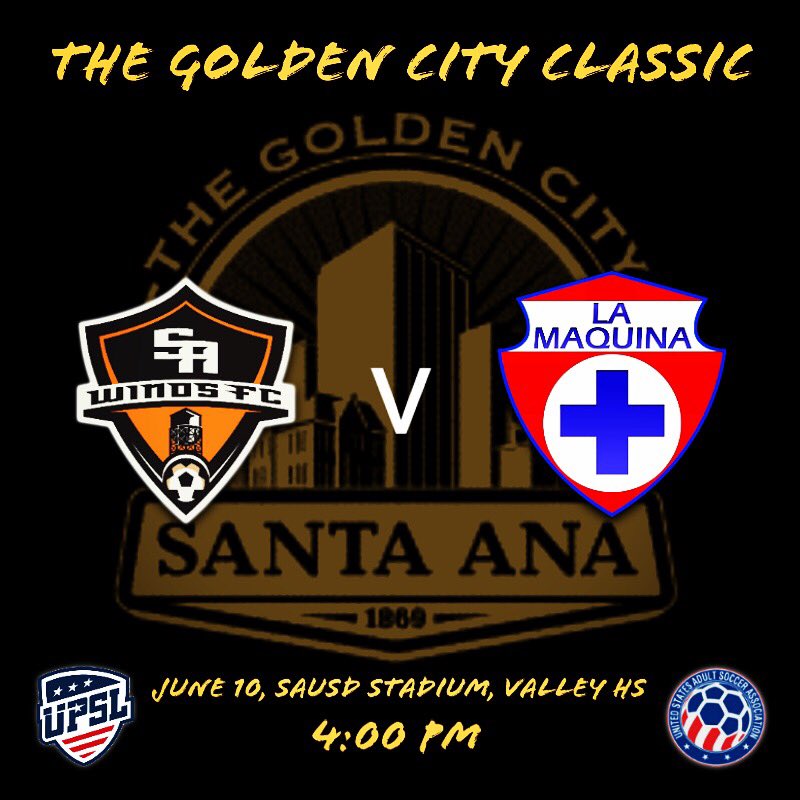 LosAztecs's tweet image. Nuestro club enfrentará a @LaMaquinaUPSL el 10 de junio en el naciente Clásico de #SantaAna. #CiudadDeOro #UPSL