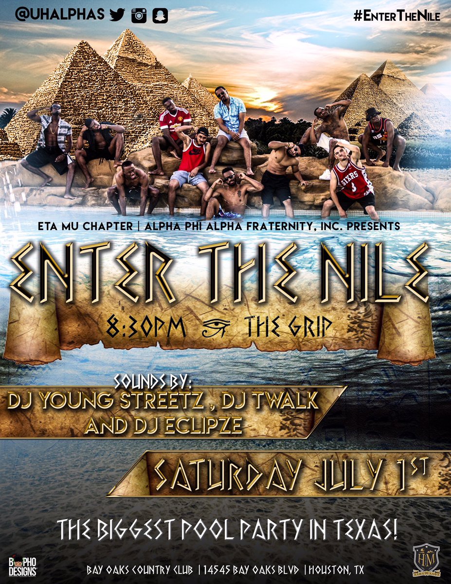 TheTribEBoyZ's tweet photo. #SouthCentralGradSlamX -June 9th 
#EnterTheNile -July 1st 
#ComingToAmericaPart2  -August 4th https://t.co/btYuDYr31O