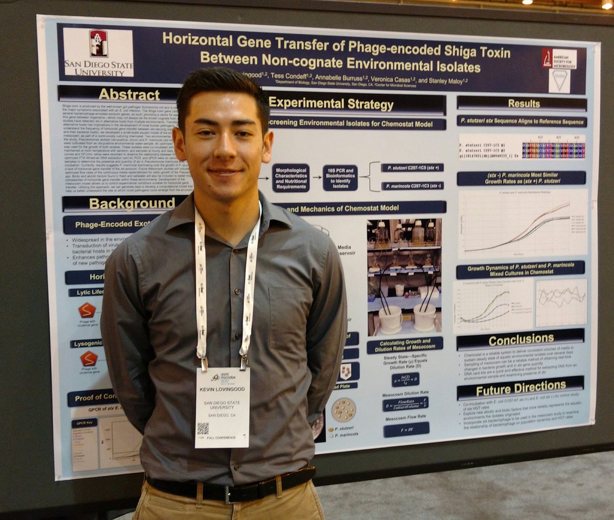 8376VCM's tweet photo. Proud mentor. Kevin Lovingood representing SDSU strong #ASMicrobe https://t.co/3SwE5x3BqO