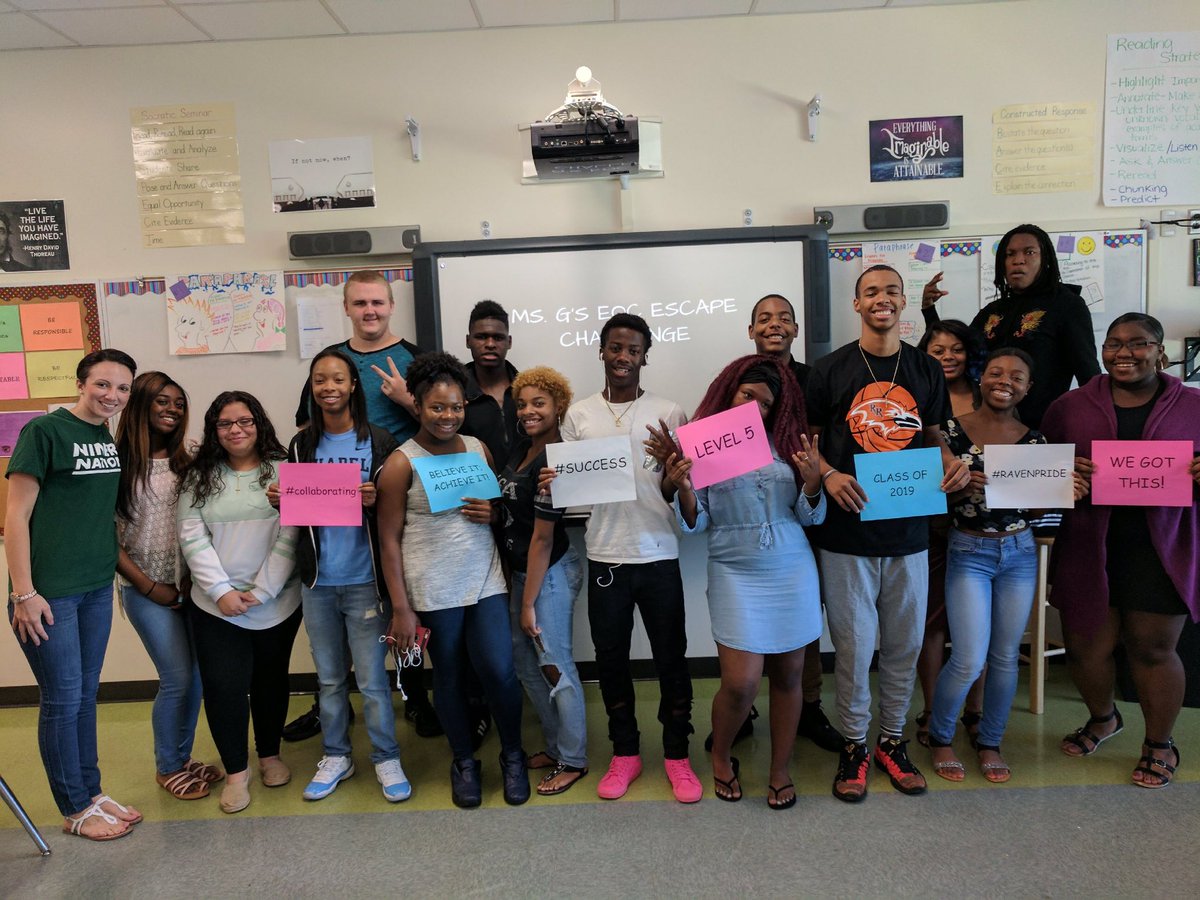 Escape Room Review! Great job, Ms. Gillespie! #escaperoom  #examseason #RRHS <a href="/CharMeckSchools/">Charlotte-Mecklenburg Schools</a>