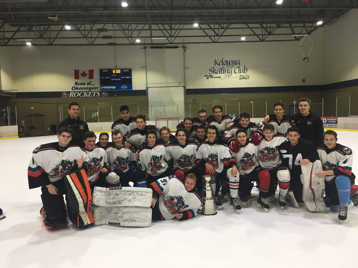 Congrats to Team White on winning the @OkanaganRockets Spring ID Camp All Star Game! Great coaching by Issac Dutka and Wyatt Head!
