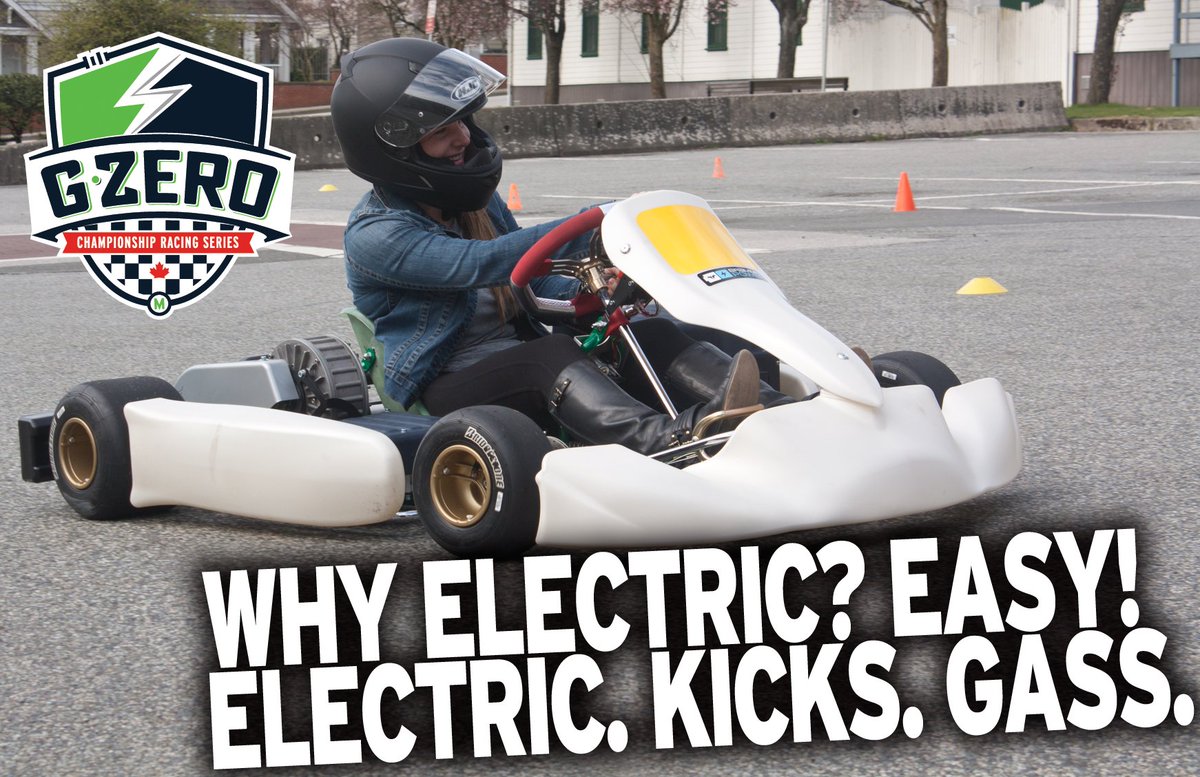 GZeroRacing's tweet photo. Why Electric? Easy! Electric. Kicks. GASS. #GZero #EV #eKart #racing https://t.co/ebwpLxVTuK