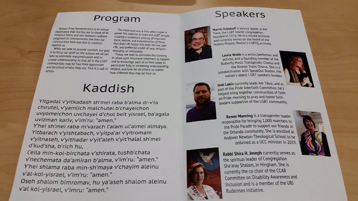 bostonpride's tweet image. Thanks to all who came out for our #BostonPride Remembrance Memorial despite rain. Video available on our Facebook! #Holocaust #Boston