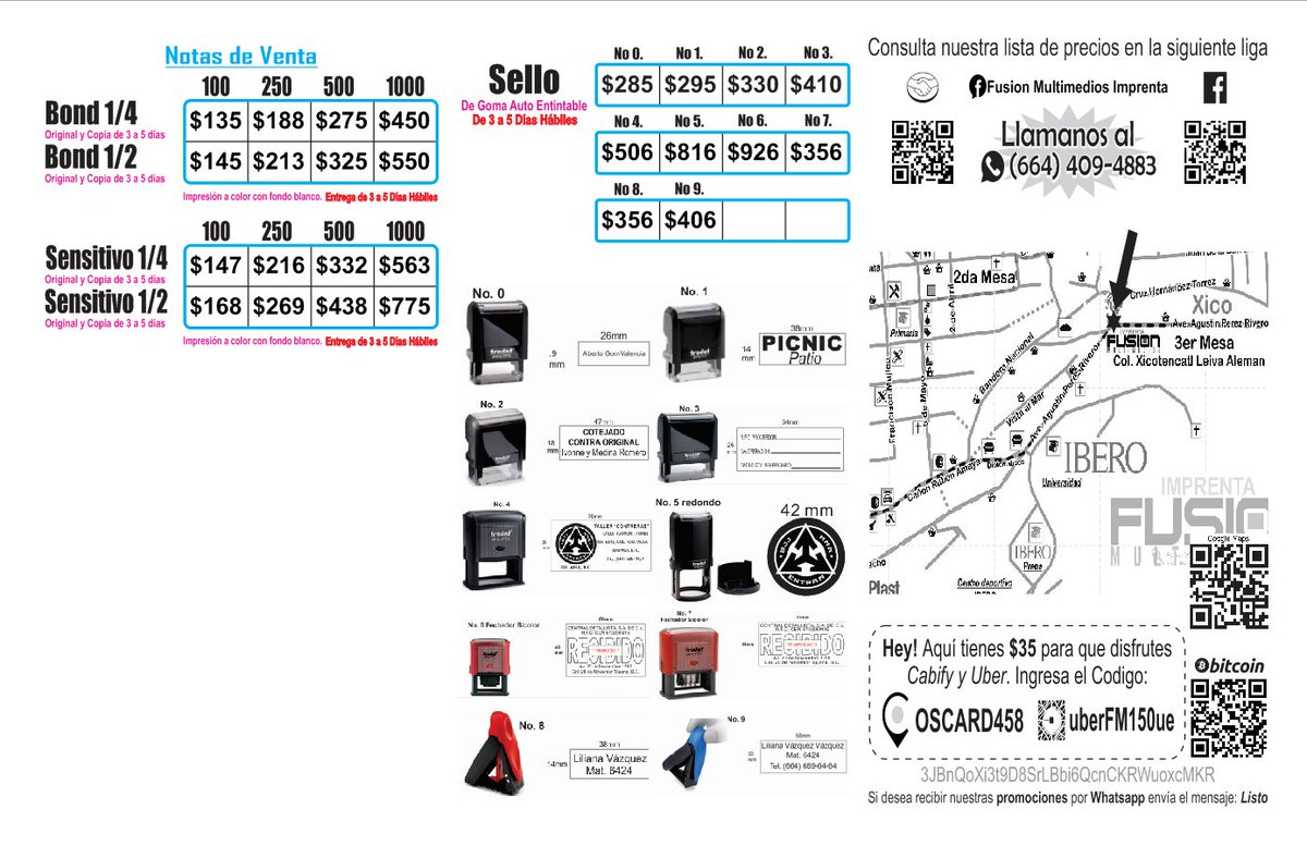 FusionMultimed's tweet image. &amp;lt;&amp;lt;&amp;lt; Imprenta de Super Precios &amp;gt;&amp;gt;&amp;gt;
Disfruta de todos nuestros productos a unos precios increibles este mes de Junio!!
ow.ly/3b5d30cj4UW