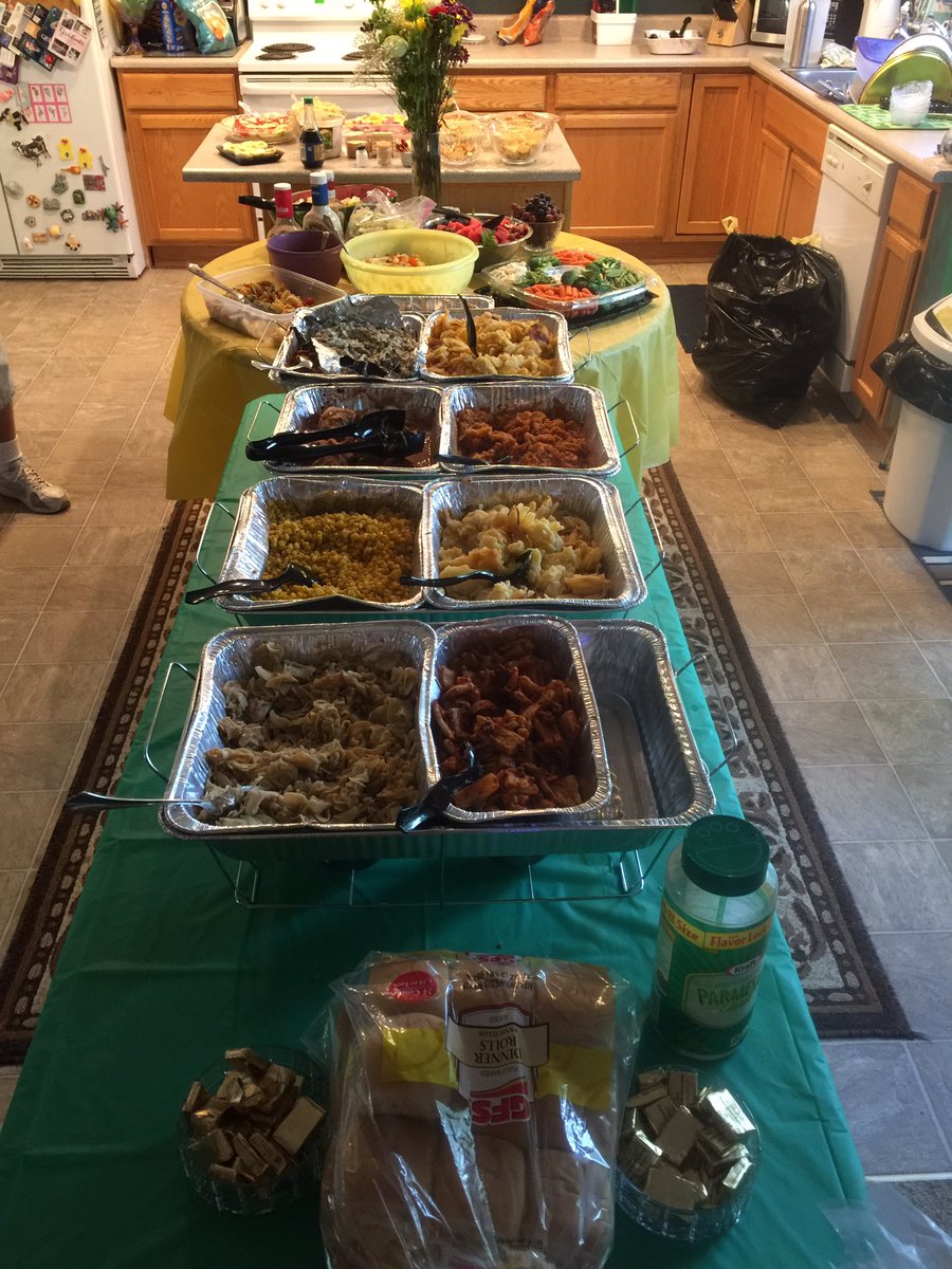 KittyAfterburn's tweet photo. @amurdermostfoul 's grad party round two! Leftovers and #Cavs game! Hungry? Come to #ScrishBar ...game is on!! #DefendtheLand @afterburn739 https://t.co/3wg9ANoVGg