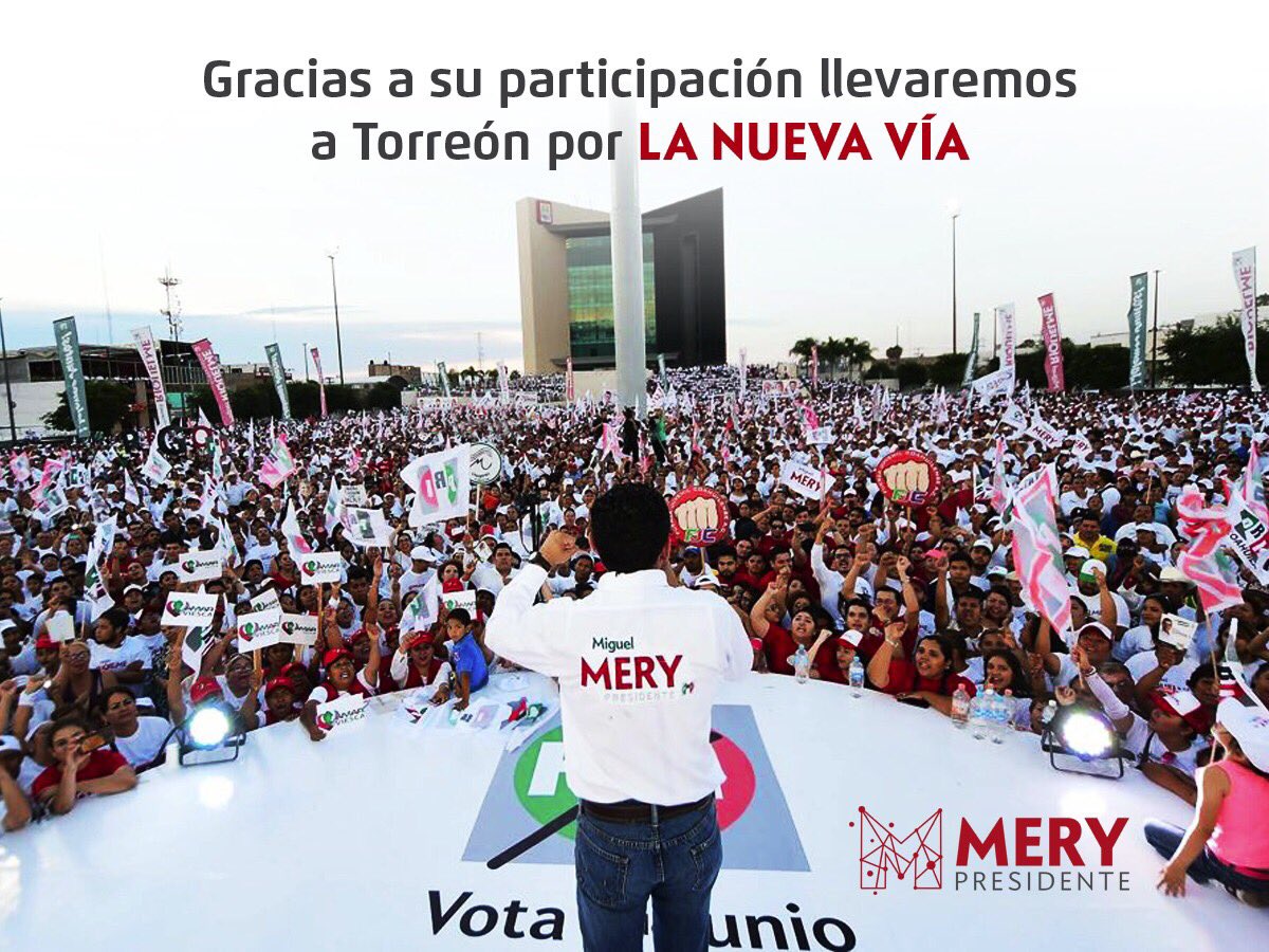 MiguelMery's tweet photo. Gracias a tu participación llevaremos a #Torreón por #LaNuevaVía. Mi compromiso es con todos y cada uno de los torreonenses. https://t.co/jQbay1iRc4