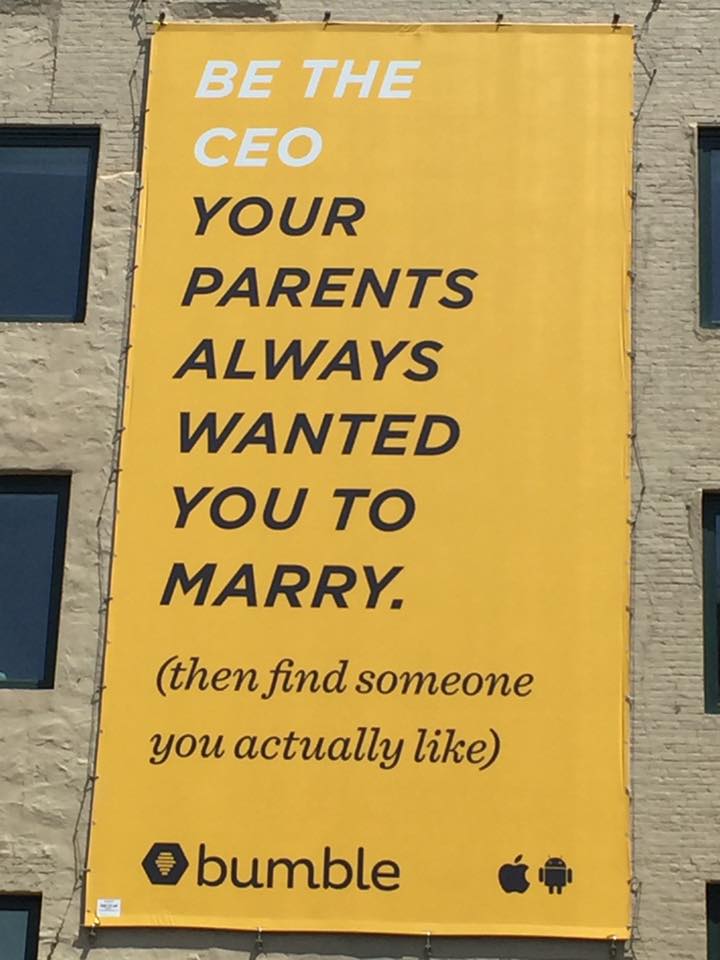 GoCuplin's tweet image. A great opening line from our friends @bumble_app