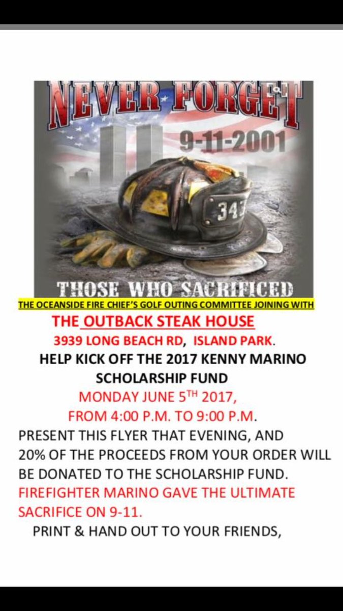 So if ur hungry tmrw &amp; ur in Oceanside/Island Park, head over to <a href="/Outback/">Outback Steakhouse</a> &amp; help support a great cause!