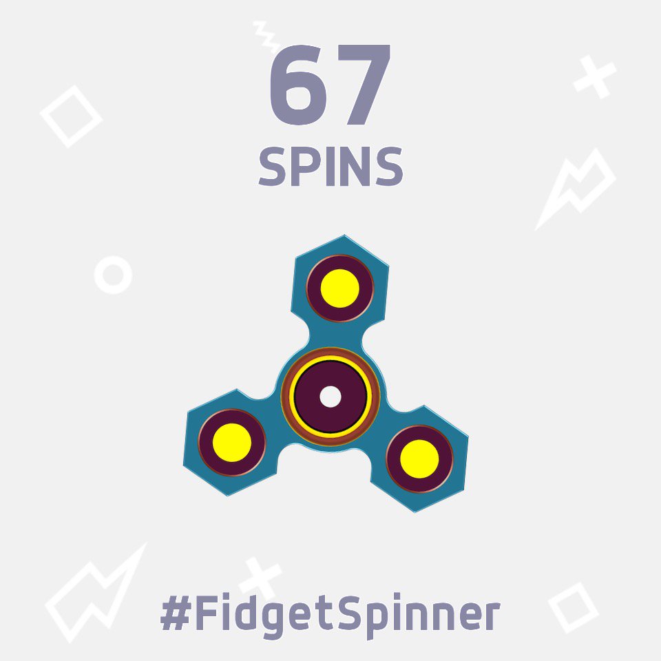 robokittybug's tweet image. I've just scored 67 spins in this new #FidgetSpinner game! itunes.apple.com/app/finger-spi… Can you beat me?