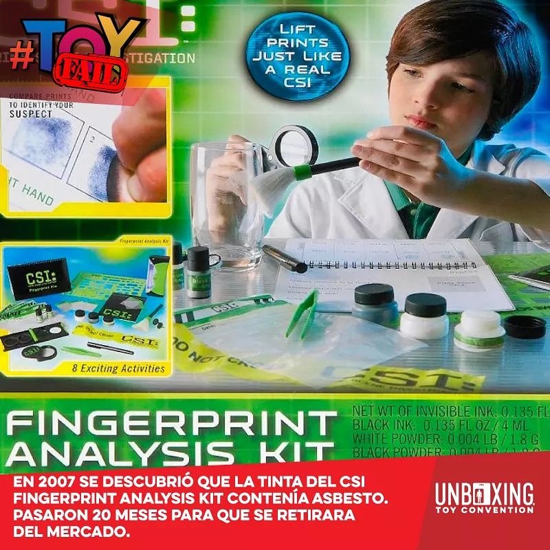 UnboxingToyCon's tweet image. #ToyFail Todo un caso para el equipo de #CSI.  Esta semana saldrán a la venta los pases para #UnboxingToyConvention