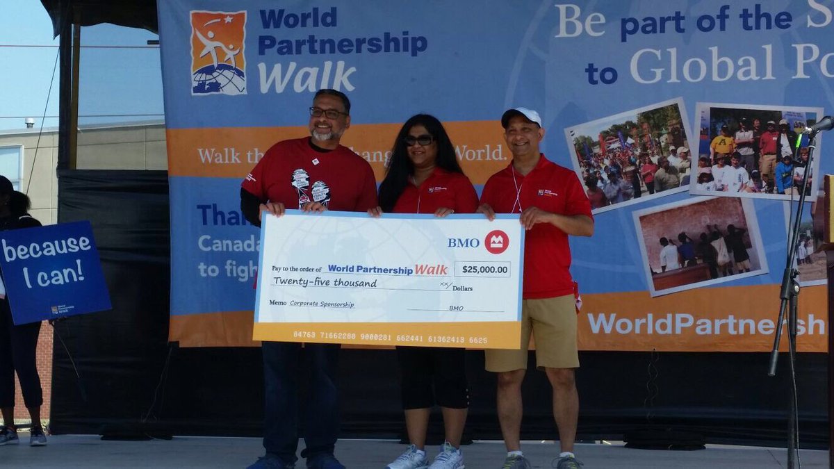 AlexFatehali's tweet photo. Thanks to our generous donors you are amaking a difference to end global poverty #wpwalk150 KW @BMO https://t.co/4Dyp0ThPXK