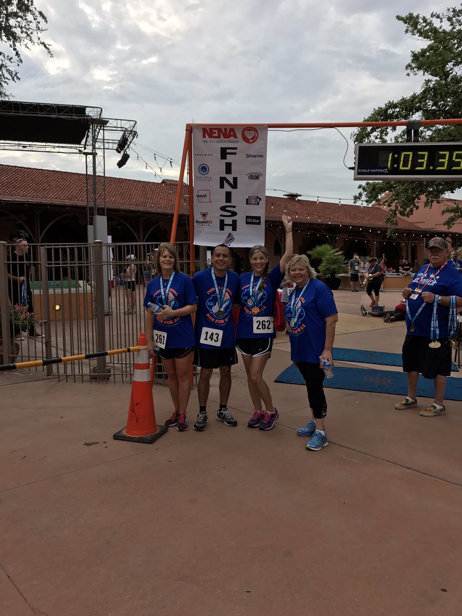 GloriaJLittle's tweet photo. 1st 5k ever for some had a blast #friendsof911 #NENA2017 https://t.co/7Z6tXqnD6V