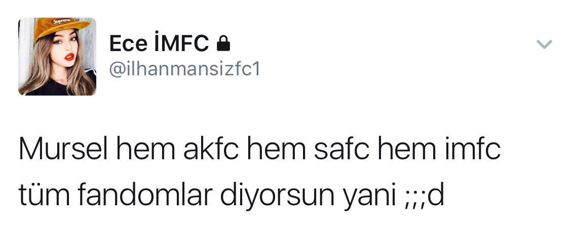 Giden arkadaşınzn arkasındn da konuşuyorsunuz amk nasıl bir FCsiniz sende kaşınma bak artık bıyıklı sabrımı zorluyosun sjsj @ilhanmansizfc1