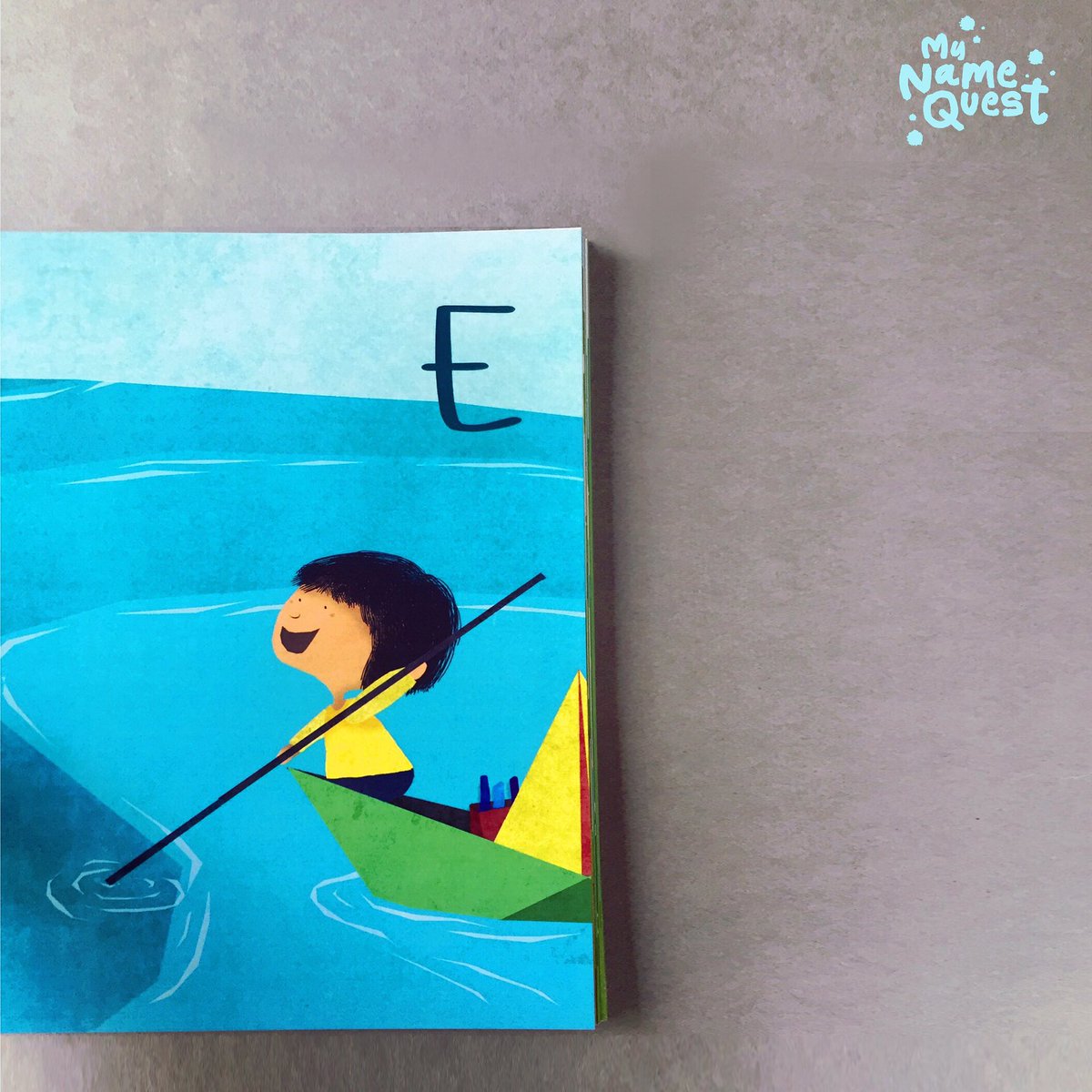 mynamequest's tweet photo. Little Eric's E at the sea! Get your child's #NameQuest for a grand adventure made just for your #child. https://t.co/CoQPXAZdJy