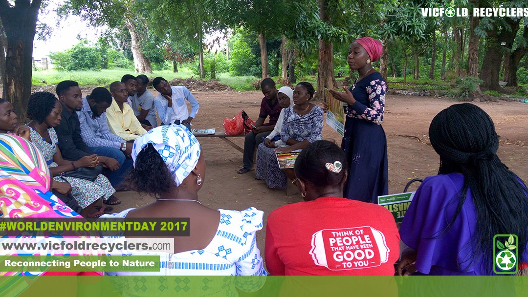 vicfoldrecycler's tweet photo. Nigeria connects #WithNature! #WorldEnvironmentDay celebrations kicks off today with a road walk in Ilorin by 8am #CleanKwaraProject @UNEP https://t.co/tr23eqWg6f