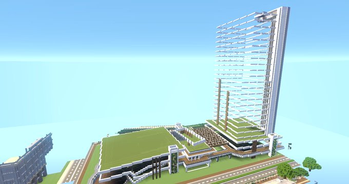 まだ完成にはほど遠いが建物の形は見えてきたこういう形になるよただ、高層ビルは肉付けしてかないと全然形見えてこないけど。