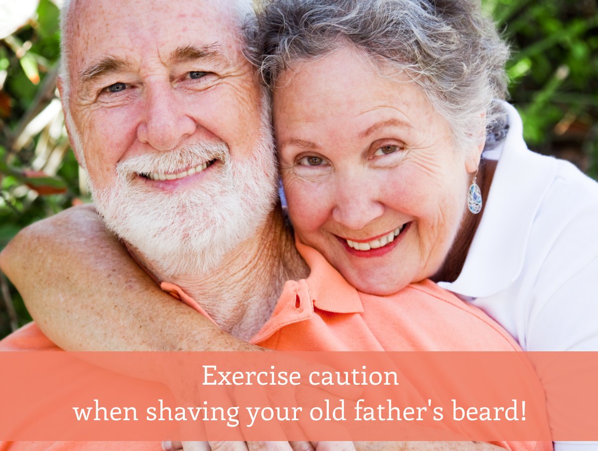 acahinc's tweet photo. Your aging father may not have the strength &amp; flexibility to shave his beard on his own.As such, your assistance will surely be appreciated. https://t.co/2wrHhdSi6V