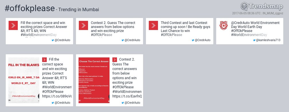TrendsMumbai's tweet photo. #offokplease is now trending in #Mumbai
https://t.co/awrcugGBof https://t.co/dczXKY8paM