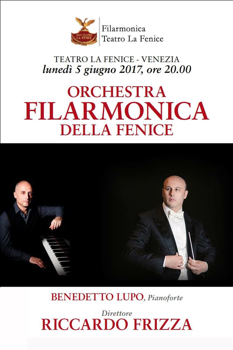 FilarmFenice's tweet photo. Vi aspettiamo questa sera! @teatrolafenice @riccardofrizza #benedettolupo @FilarmFenice #ravel #glinka #ciaikovskij https://t.co/g9TJ5u5W4H