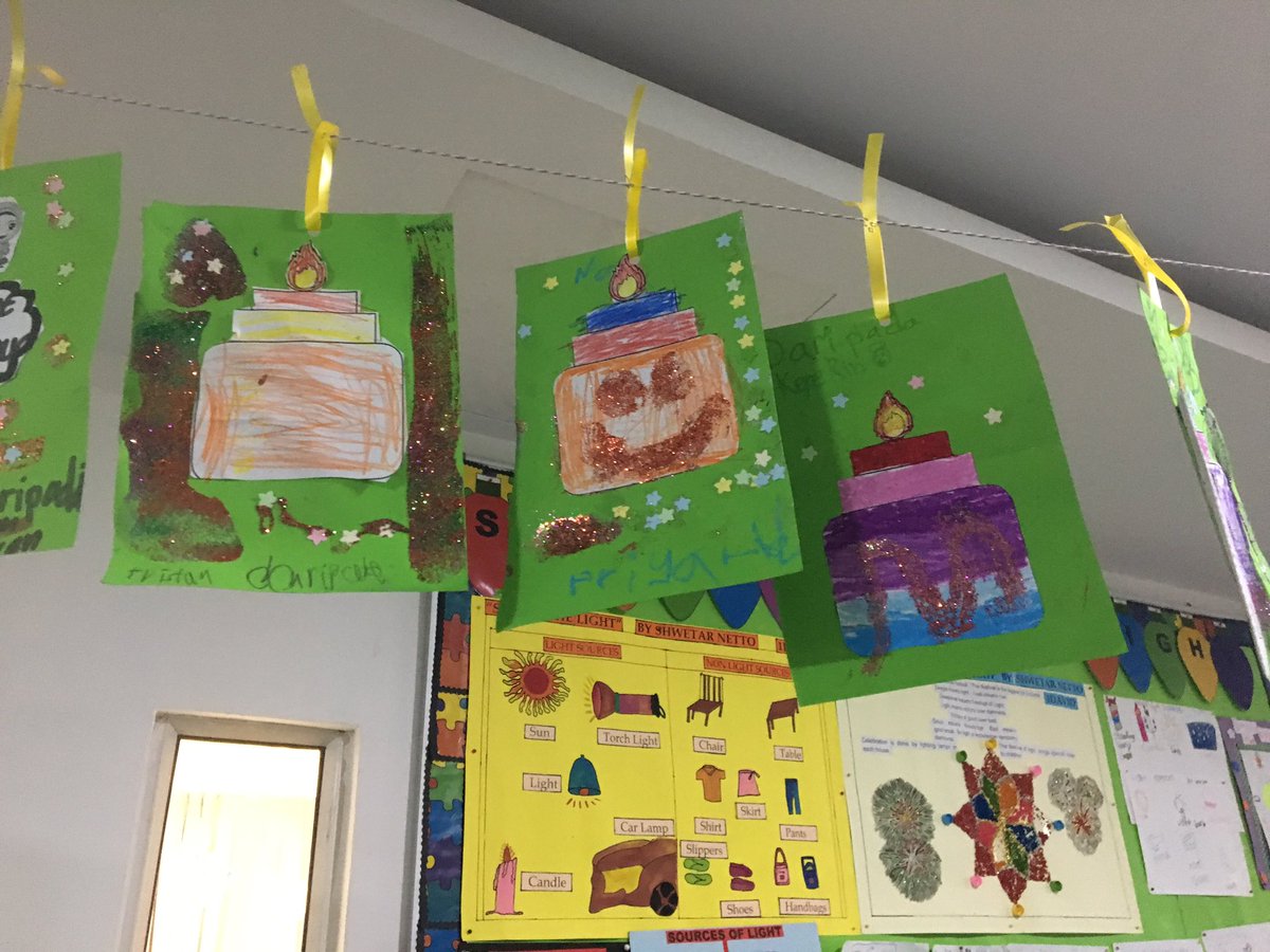 The KS1's wonderful art pieces can be seen along the Year 1 &amp;2 class corridor 🎊#ketupat #pelita #hariraya