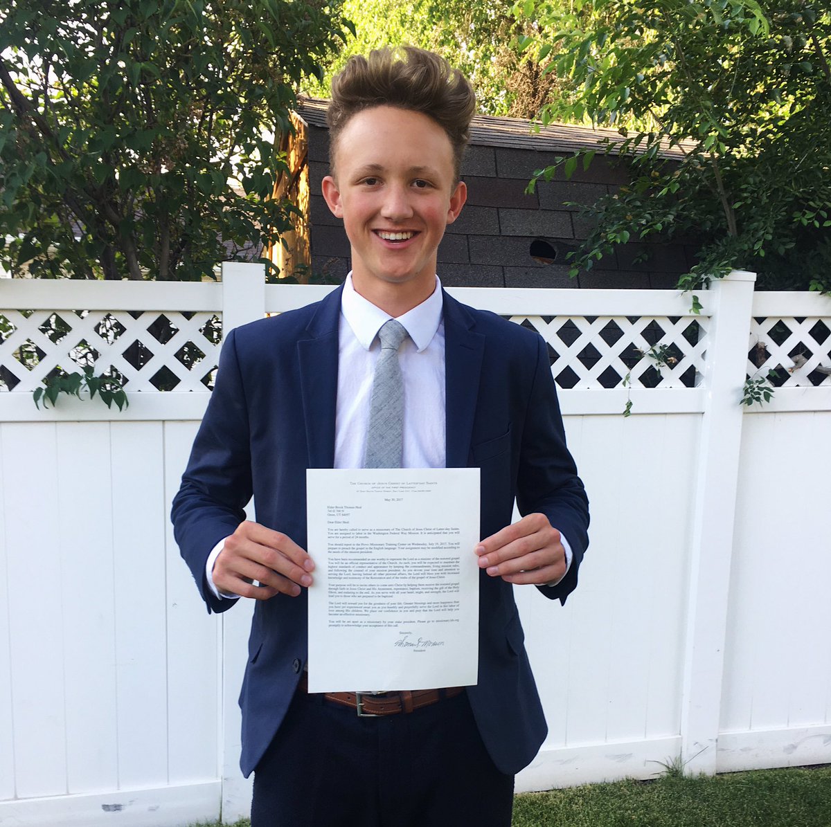 BrockHeal's tweet photo. Dear Elder Heal, you are assigned to labor in the Washington Federal Way Mission! You will report to the Provo MTC on July 19 https://t.co/fvnEtTBbdw