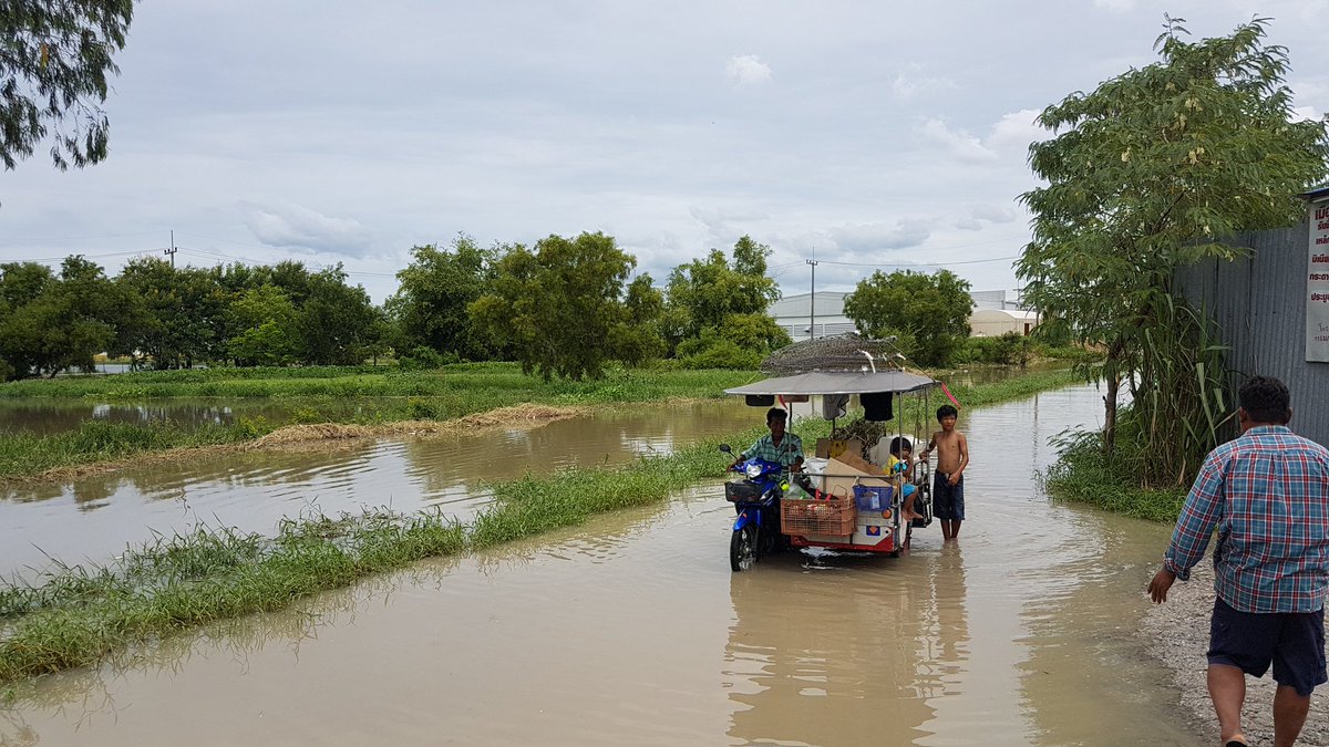 Aticha_pptv's tweet photo. ชาวบ้านอ.พานทอง ชี้พื้นที่ติดนิคมอุตสาหกรรมอมตะนคร จ.ชลบุรี ฝนตกน้ำท่วมเป็นประจำ นิคมสร้างคันดินสูงกว่า3 เมตร ทำชาวบ้านเดือดร้อน #PPTVHD36 https://t.co/MrfFrvTTTu