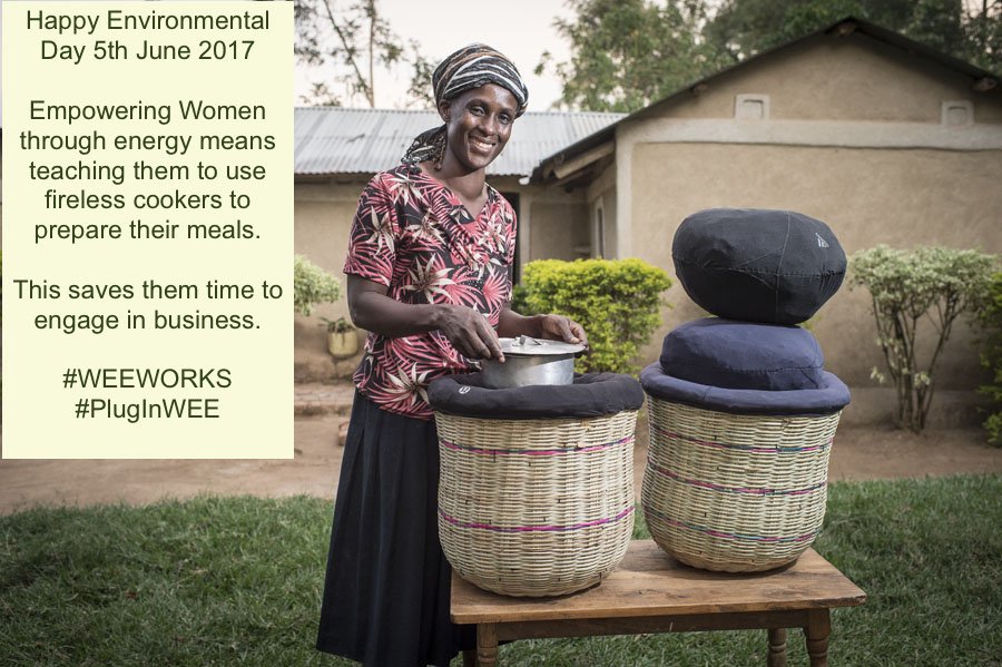WEE_Works's tweet photo. #HappyWorldEnvironmentalDay! #WEEWORKS #PlugInWEE @energia_org @TerryanneChebet @GraceMsalame @wPOWER_Hub @PA_EastAfrica @Gladys_Gachanja https://t.co/uoNAgwoiNn
